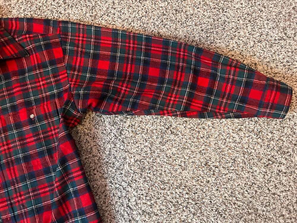 Pendleton Prince Charles Edward Stewart Tartan Plaid Shirt Size XL Red - Picture 4 of 12